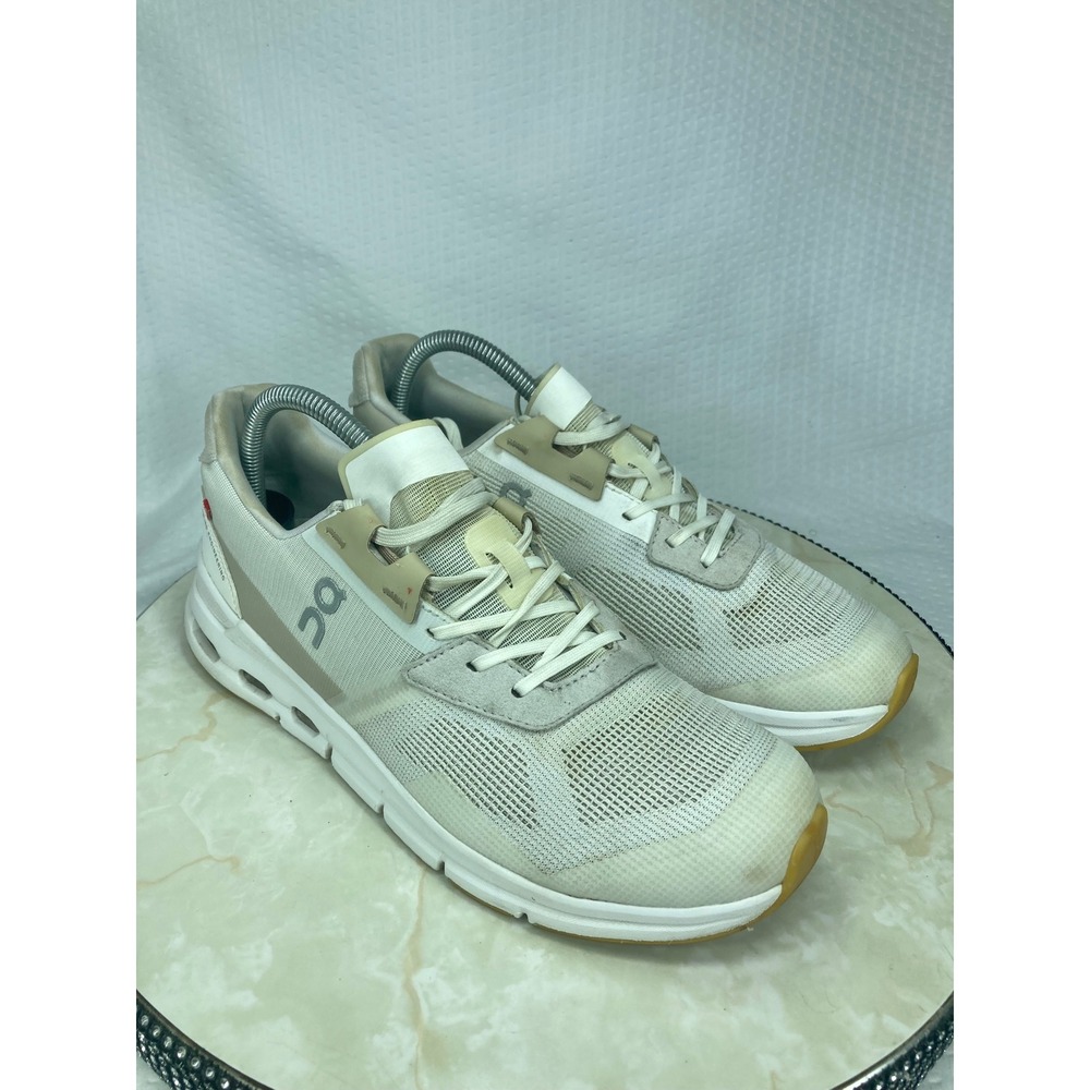 On Cloud Cloudrift Athletic Running Shoes Women 9.5 White Sand Training Sneakers